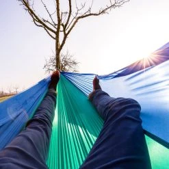 Aanbiedingen ???? Amazonas Adventure Hangmat, Blauw/turquoise ???? -KAMPA-winkel amazonas adventure haengematte ice blue 3