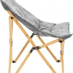 Flash-uitverkoop ???? CAMPZ Bamboo Folding Chair Set With Cover, Grijs/bruin ???? -KAMPA-winkel campz bamboo folding chair set with cover grey brown 3