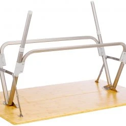 Flash-uitverkoop ???? CAMPZ Bamboo Table 100x60x58cm, Bruin/grijs ???? -KAMPA-winkel campz bamboo table 100x60x58cm brown grey 4