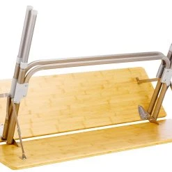 Flash-uitverkoop ???? CAMPZ Bamboo Table 100x60x58cm, Bruin/grijs ???? -KAMPA-winkel campz bamboo table 100x60x58cm brown grey 5