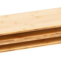 Goedkoop ???? CAMPZ Bamboo Table 80x60x65cm With Storage Mesh, Bruin ❤️ -KAMPA-winkel campz bamboo table 80x60x60cm with storage mesh brown 10