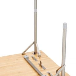 Goedkoop ???? CAMPZ Bamboo Table 80x60x65cm With Storage Mesh, Bruin ❤️ -KAMPA-winkel campz bamboo table 80x60x60cm with storage mesh brown 6