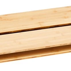 Goedkoop ???? CAMPZ Bamboo Table 80x60x65cm With Storage Mesh, Bruin ❤️ -KAMPA-winkel campz bamboo table 80x60x60cm with storage mesh brown 9