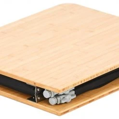 Goedkoopste ✨ CAMPZ Bamboo Table 120x50x80cm With Storage Shelf, Bruin/zwart ???? -KAMPA-winkel campz bamboo table with storage shelf brown black 12