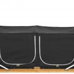 Goedkoopste ✨ CAMPZ Bamboo Table 120x50x80cm With Storage Shelf, Bruin/zwart ???? -KAMPA-winkel campz bamboo table with storage shelf brown black 7