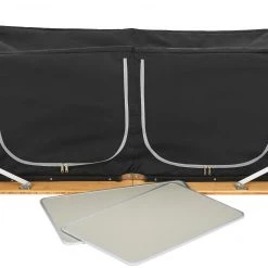 Goedkoopste ✨ CAMPZ Bamboo Table 120x50x80cm With Storage Shelf, Bruin/zwart ???? -KAMPA-winkel campz bamboo table with storage shelf brown black 8