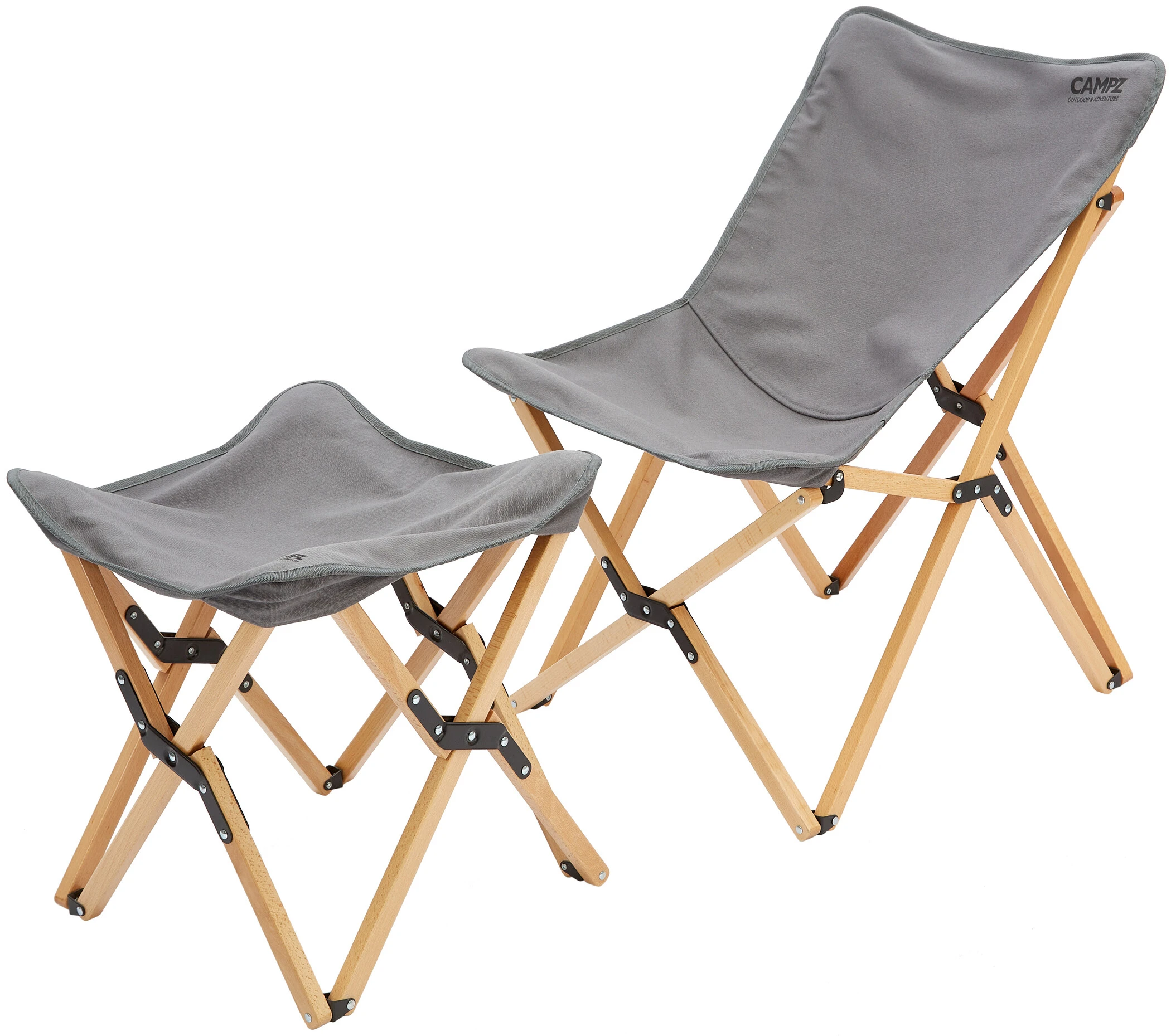 Beste recensies van ???? CAMPZ Beech Wood Folding Chair Set With Cover And Footrest, Grijs/bruin ???? 3 Beste recensies van ???? CAMPZ Beech Wood Folding Chair Set With Cover And Footrest, Grijs/bruin ????