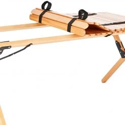 Promo ✔️ CAMPZ Beech Wood Roll-Out Table 100x60x45cm, Bruin ???? -KAMPA-winkel campz beech wood folding table 100x60x45cm brown 3