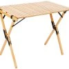 Aanbiedingen ???? CAMPZ Beech Wood Roll-Out Table 90x60x70cm, Bruin ???? -KAMPA-winkel campz beech wood folding table 90x60x70cm brown 1