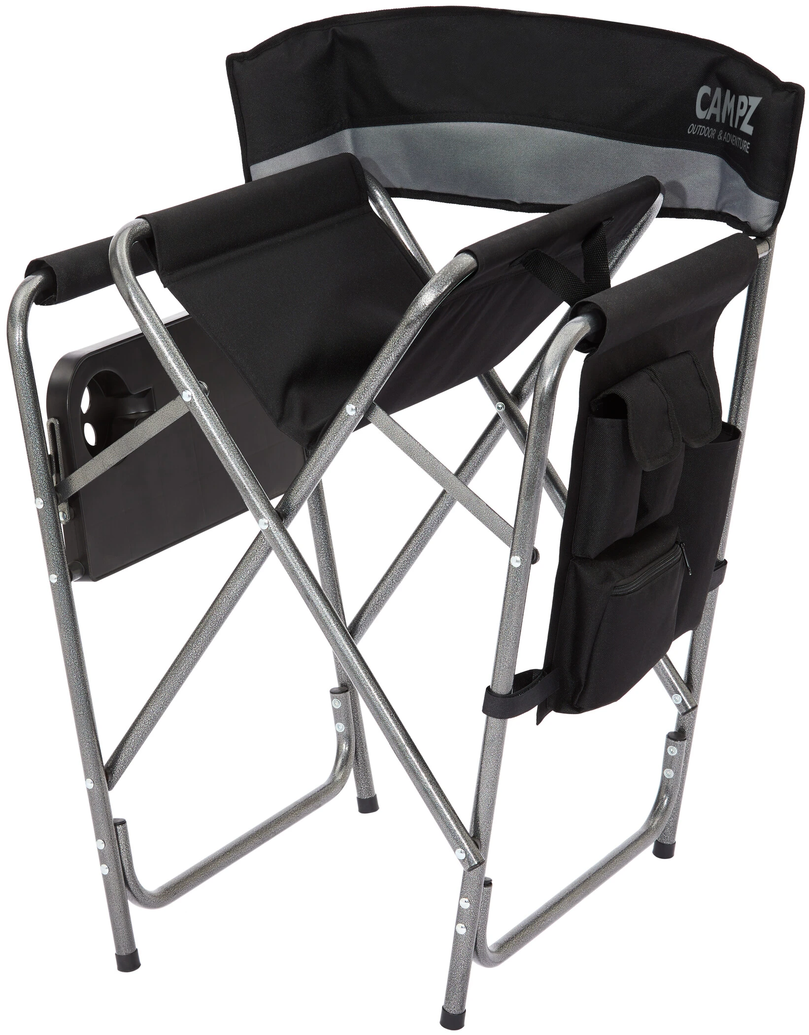 Flash-uitverkoop ???? CAMPZ Vouwstoel Met Bijzettafel, Zwart/grijs ???? 14 Flash-uitverkoop ???? CAMPZ Vouwstoel Met Bijzettafel, Zwart/grijs ???? - Afbeelding 12