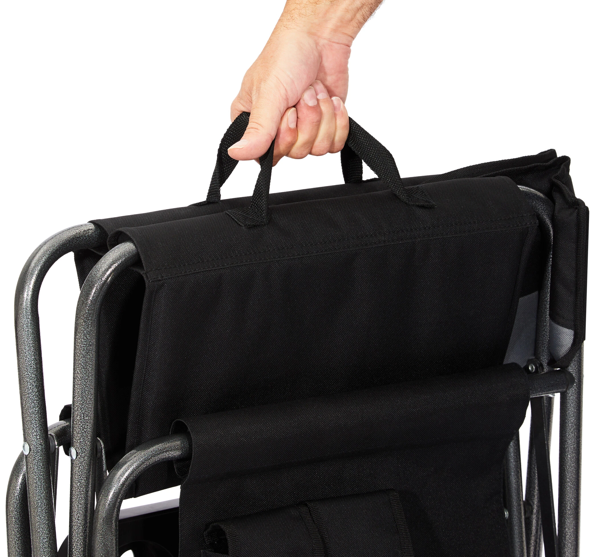 Flash-uitverkoop ???? CAMPZ Vouwstoel Met Bijzettafel, Zwart/grijs ???? 16 Flash-uitverkoop ???? CAMPZ Vouwstoel Met Bijzettafel, Zwart/grijs ???? - Afbeelding 14