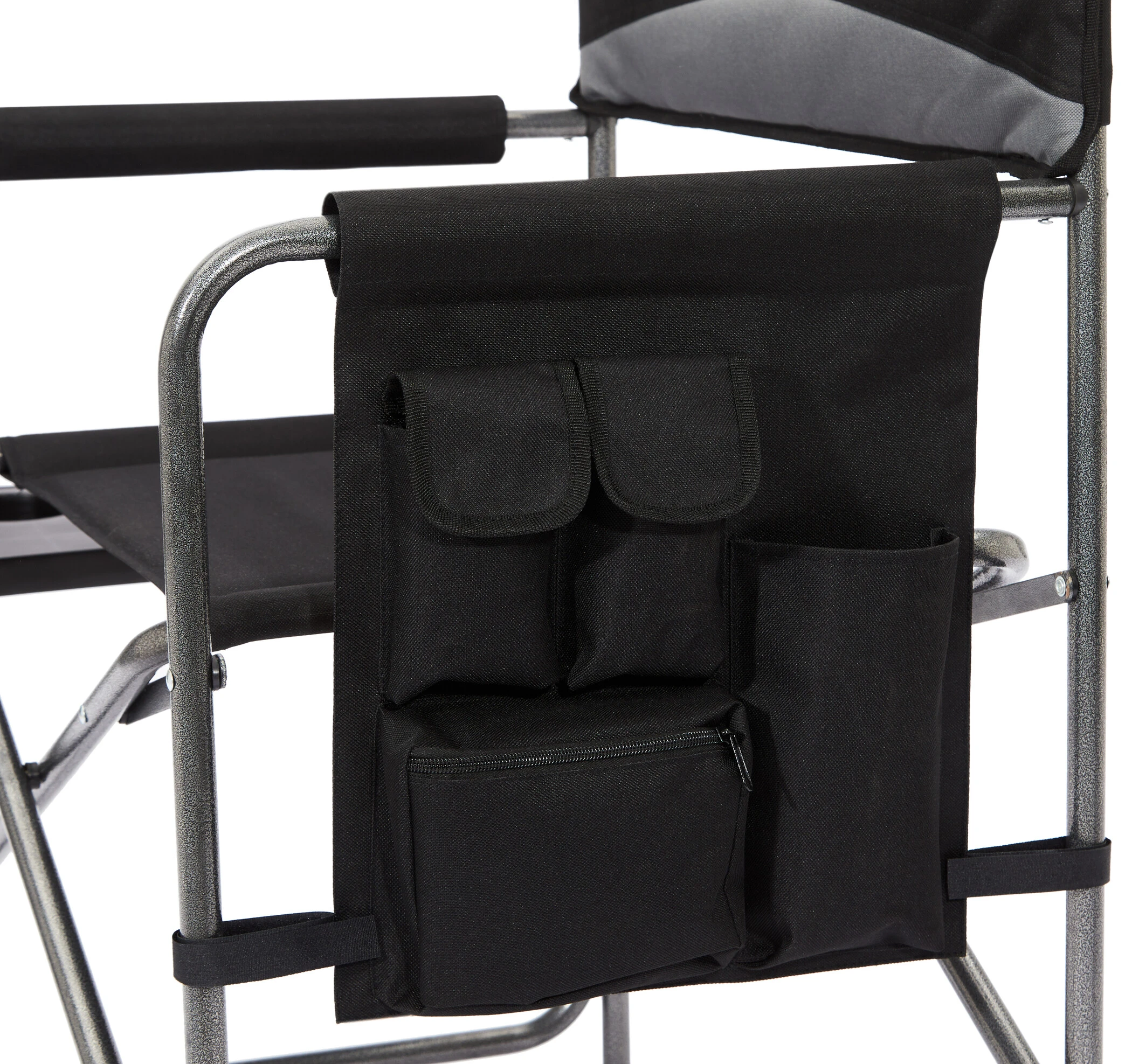 Flash-uitverkoop ???? CAMPZ Vouwstoel Met Bijzettafel, Zwart/grijs ???? 9 Flash-uitverkoop ???? CAMPZ Vouwstoel Met Bijzettafel, Zwart/grijs ???? - Afbeelding 7