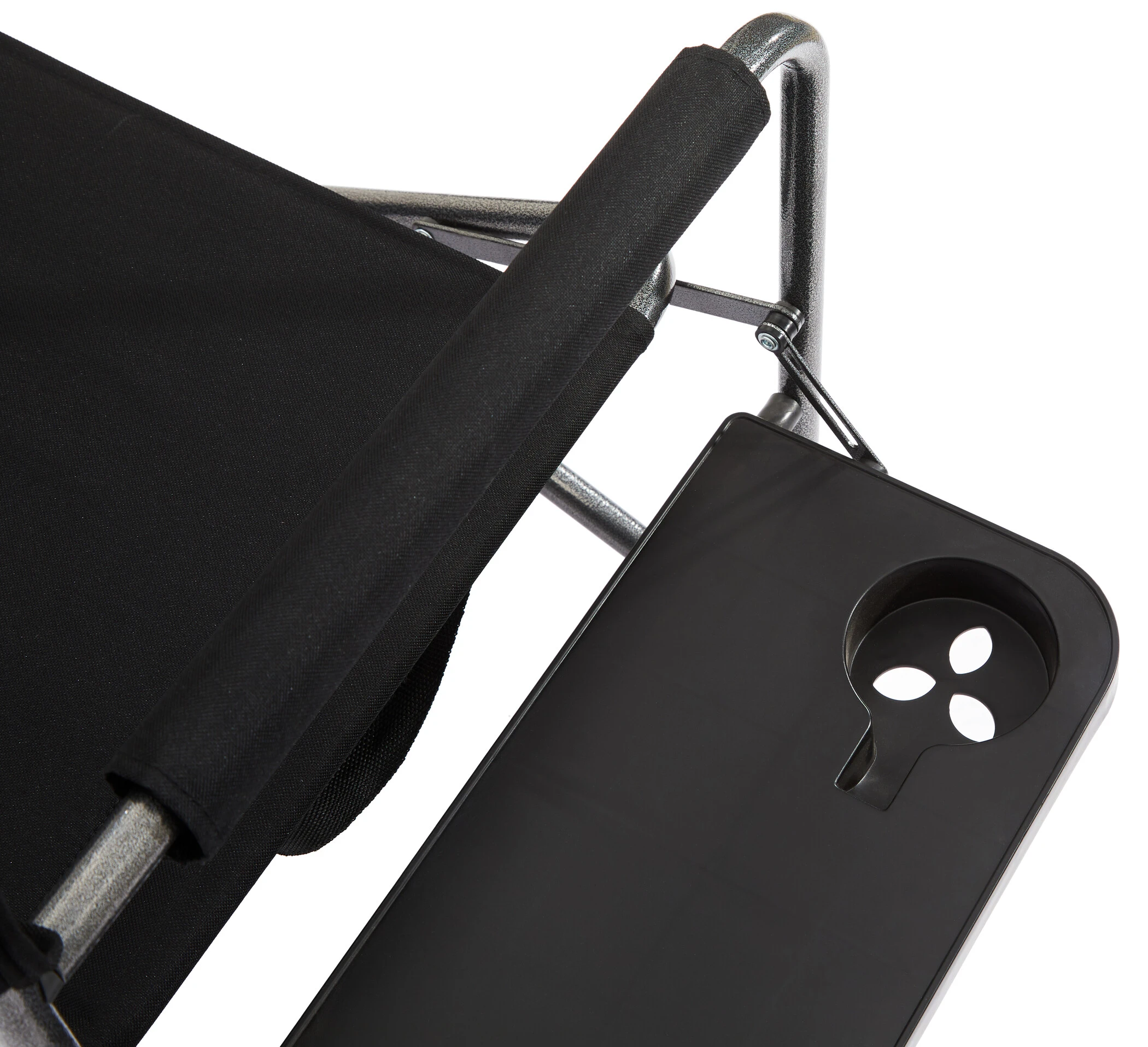 Flash-uitverkoop ???? CAMPZ Vouwstoel Met Bijzettafel, Zwart/grijs ???? 10 Flash-uitverkoop ???? CAMPZ Vouwstoel Met Bijzettafel, Zwart/grijs ???? - Afbeelding 8