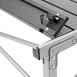 Uitgang ⌛ CAMPZ Aluminium Roll-Out Table 107x70x70cm, Grijs ???? -KAMPA-winkel campz falttisch aluminum 107x70x70cm schwarz grau 6