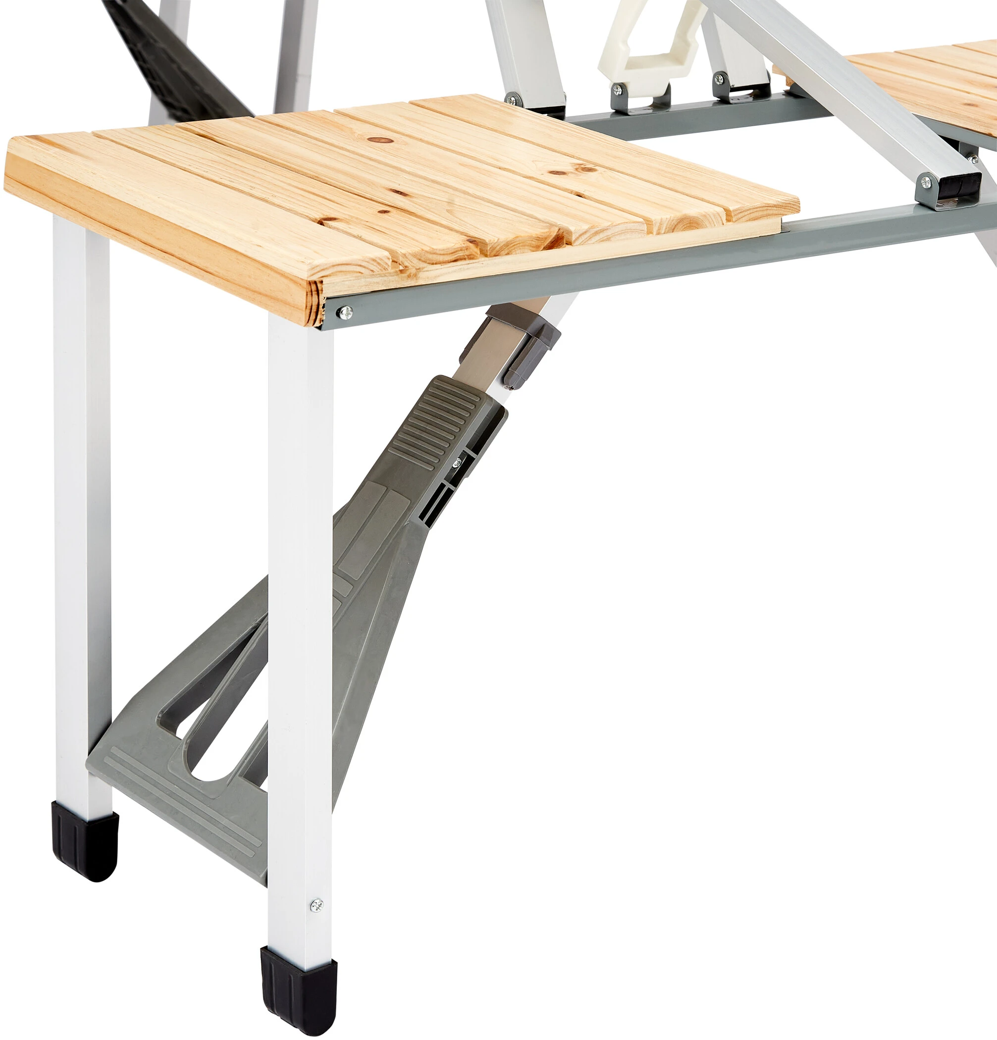 Korting ???? CAMPZ Fir Wood Picnic Table, Bruin/grijs ???? 12 Korting ???? CAMPZ Fir Wood Picnic Table, Bruin/grijs ???? - Afbeelding 10