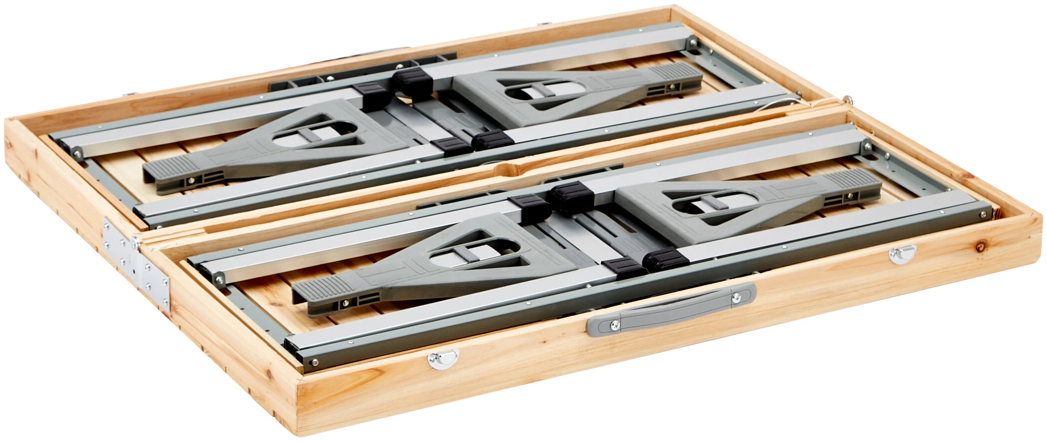 Korting ???? CAMPZ Fir Wood Picnic Table, Bruin/grijs ???? 20 Korting ???? CAMPZ Fir Wood Picnic Table, Bruin/grijs ???? - Afbeelding 18