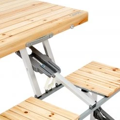 Korting ???? CAMPZ Fir Wood Picnic Table, Bruin/grijs ???? 29 Korting ???? CAMPZ Fir Wood Picnic Table, Bruin/grijs ???? -KAMPA-winkel campz fir wood picnic table brown 7