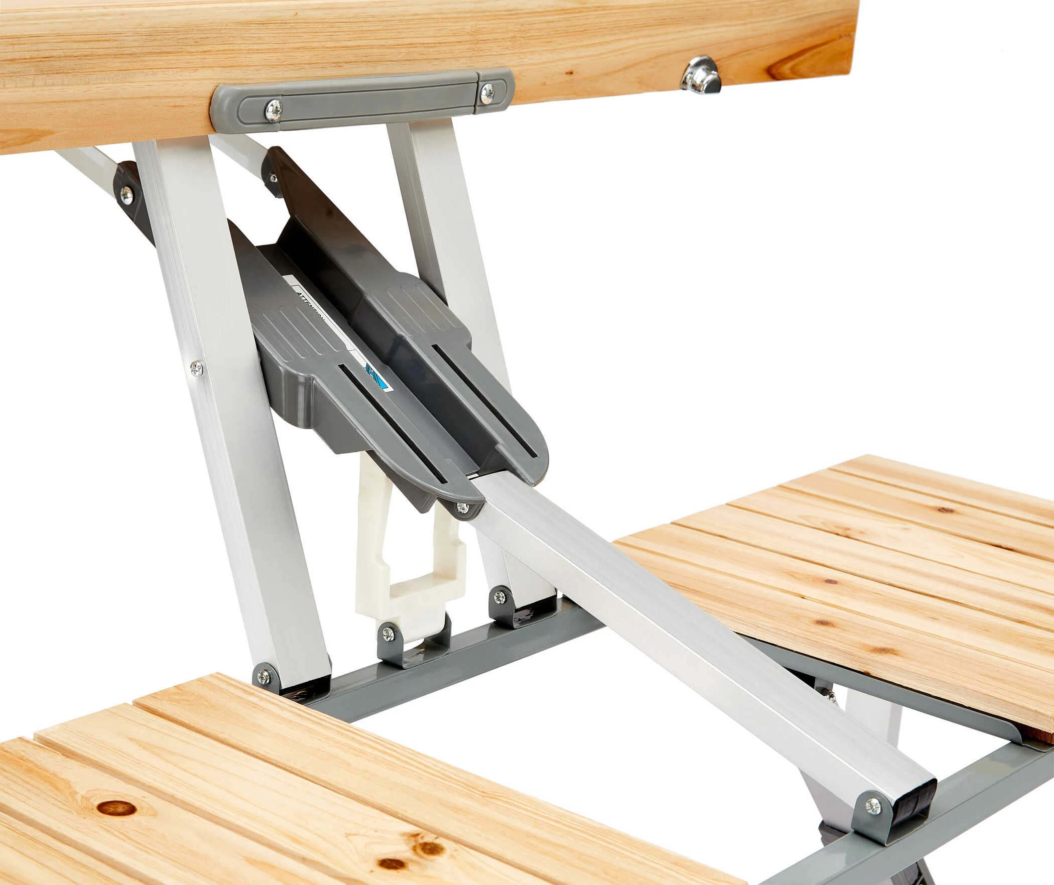 Korting ???? CAMPZ Fir Wood Picnic Table, Bruin/grijs ???? 10 Korting ???? CAMPZ Fir Wood Picnic Table, Bruin/grijs ???? - Afbeelding 8