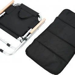 Groothandel ???? CAMPZ Folding Chair Set With Cover, Zwart ???? -KAMPA-winkel campz folding chair with beech wood armrests black brown 10