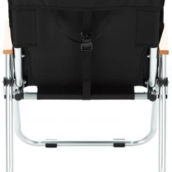 Groothandel ???? CAMPZ Folding Chair Set With Cover, Zwart ???? -KAMPA-winkel campz folding chair with beech wood armrests black brown 4