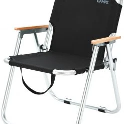 Groothandel ???? CAMPZ Folding Chair Set With Cover, Zwart ???? -KAMPA-winkel campz folding chair with beech wood armrests black brown 8