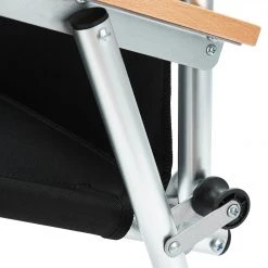 Groothandel ???? CAMPZ Folding Chair Set With Cover, Zwart ???? -KAMPA-winkel campz folding chair with beech wood armrests black brown 9