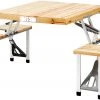 Flash-uitverkoop ???? CAMPZ Iwaki Picnic Table Set Fir Wood, Bruin/grijs ⌛