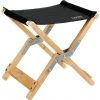 Korting ✨ CAMPZ Folding Stool Bamboo, Zwart/bruin ????
