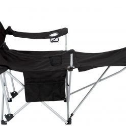 Begroting ???? CAMPZ Lounger Vouwstoel Met Afneembare Voetsteun, Zwart ???? -KAMPA-winkel campz lounger folding chair with detachable footrest black 3 1