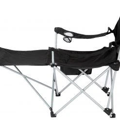 Begroting ???? CAMPZ Lounger Vouwstoel Met Afneembare Voetsteun, Zwart ???? -KAMPA-winkel campz lounger folding chair with detachable footrest black 5 1