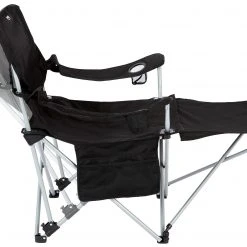 Begroting ???? CAMPZ Lounger Vouwstoel Met Afneembare Voetsteun, Zwart ???? -KAMPA-winkel campz lounger folding chair with detachable footrest black 6 1