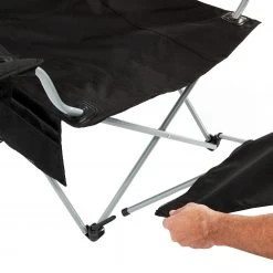 Begroting ???? CAMPZ Lounger Vouwstoel Met Afneembare Voetsteun, Zwart ???? -KAMPA-winkel campz lounger folding chair with detachable footrest black 8 1