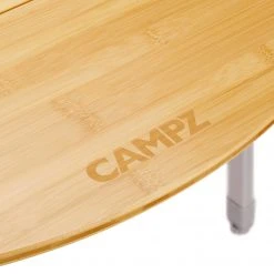 Goedkoopste ???? CAMPZ Round Bamboo Table 90x46/70cm, Bruin/grijs ???? -KAMPA-winkel campz round bamboo table 90x46 70cm brown grey 3