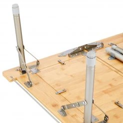 Korting ???? CAMPZ Utility Bamboo Table 51x78x40, Bruin ⭐ -KAMPA-winkel campz utility bamboo table 51x78x40 brown 11