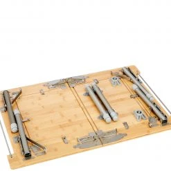 Korting ???? CAMPZ Utility Bamboo Table 51x78x40, Bruin ⭐ -KAMPA-winkel campz utility bamboo table 51x78x40 brown 14