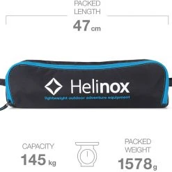 Coupon ⌛ Helinox Sunset Chair, Blauw/wit ???? -KAMPA-winkel helinox sunset chair black cyan blue 8 2