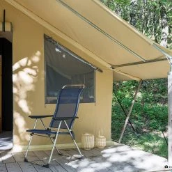 Goedkoopste ???? Lafuma Mobilier Alu Cham Campingstoel Met Cannage Phifertex, Blauw ???? -KAMPA-winkel lafuma mobilier alu cham campingstuhl batyline ocean 3