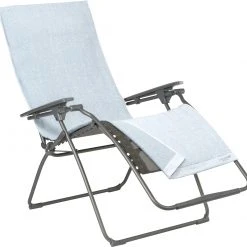 Groothandel ???? Lafuma Mobilier Littoral Badstof Hoes Voor Relaxfauteuils, Grijs ???? -KAMPA-winkel lafuma mobilier littoral terrycloth cover for relax chairs embrun 2