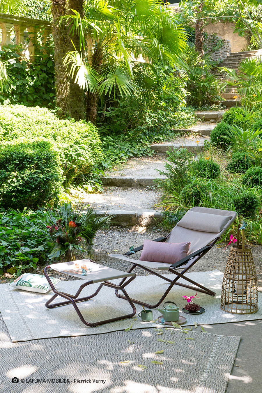 Coupon ???? Lafuma Mobilier Transabed Sun Lounger Batyline Duo, Grijs/rood ✨ 6 Coupon ???? Lafuma Mobilier Transabed Sun Lounger Batyline Duo, Grijs/rood ✨ - Afbeelding 4