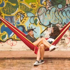 Beste Verkoop ???? Ticket To The Moon King Size Hammock, Bruin/beige ???? -KAMPA-winkel ticket to the moon king size hammock burgundy dark yellow 6