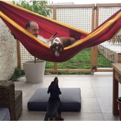 Beste Verkoop ???? Ticket To The Moon King Size Hammock, Bruin/beige ???? -KAMPA-winkel ticket to the moon king size hammock burgundy dark yellow 7