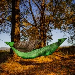 Coupon ???? Ticket To The Moon Pro Hammock Incl. Zipable Mosquito Net And UHMPE Ridgeline, Groen ⌛ -KAMPA-winkel ticket to the moon pro hammock incl zipable mosquito net and uhmpe ridgeline green 5