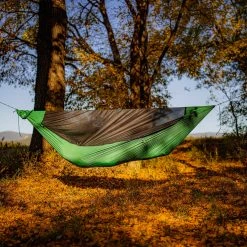 Coupon ???? Ticket To The Moon Pro Hammock Incl. Zipable Mosquito Net And UHMPE Ridgeline, Groen ⌛ -KAMPA-winkel ticket to the moon pro hammock incl zipable mosquito net and uhmpe ridgeline green 6