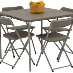 Uitgang ???? Vango Orchard 86 Table And Chair Set, Bruin/grijs ????
